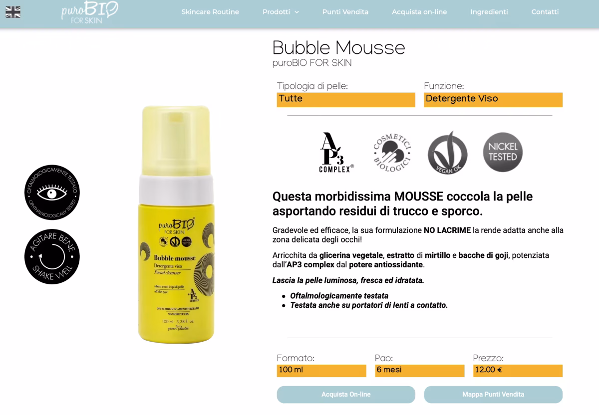 scheda prodotto purobio 1