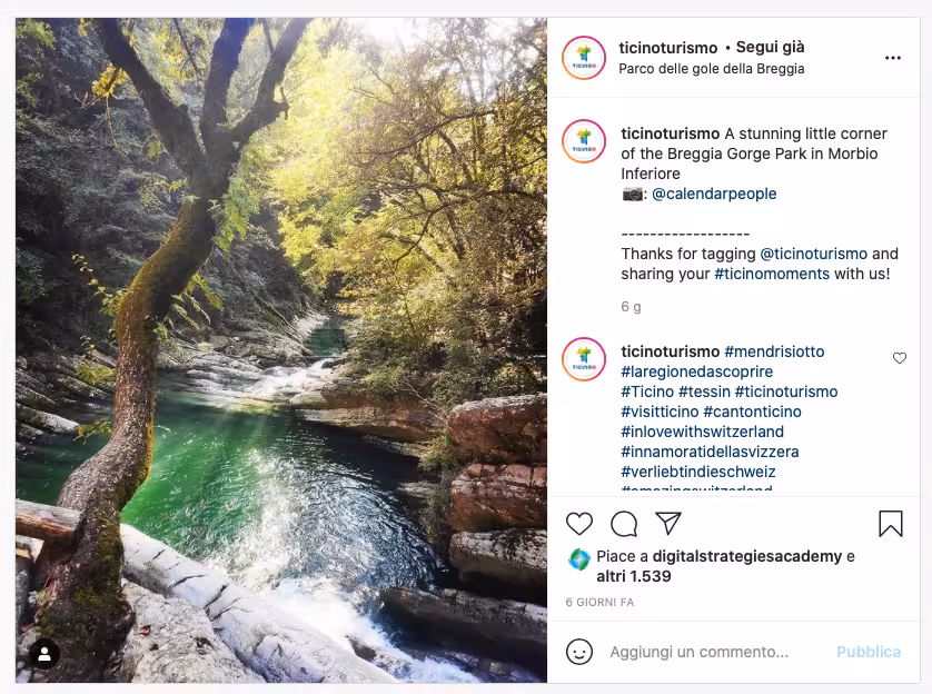 Come scrivere un'ottima caption 4 caption ticino turismo