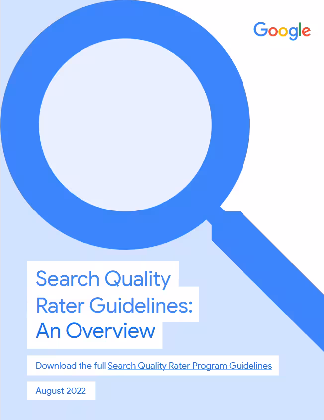 google quality rater linee guida agosto 2022