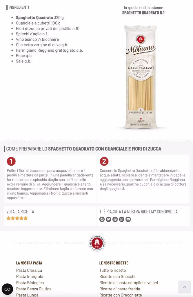 ricetta per la molisana blog 2